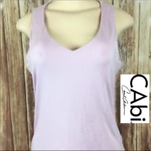 CAbi Double Knit Lavender Tank
